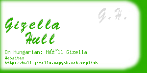 gizella hull business card